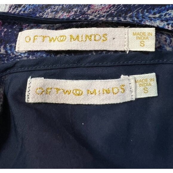 Of Two Minds Sz S Long Blue Chiffon Duca Maxi Dress from Calypso Drawstring - Picture 9 of 11